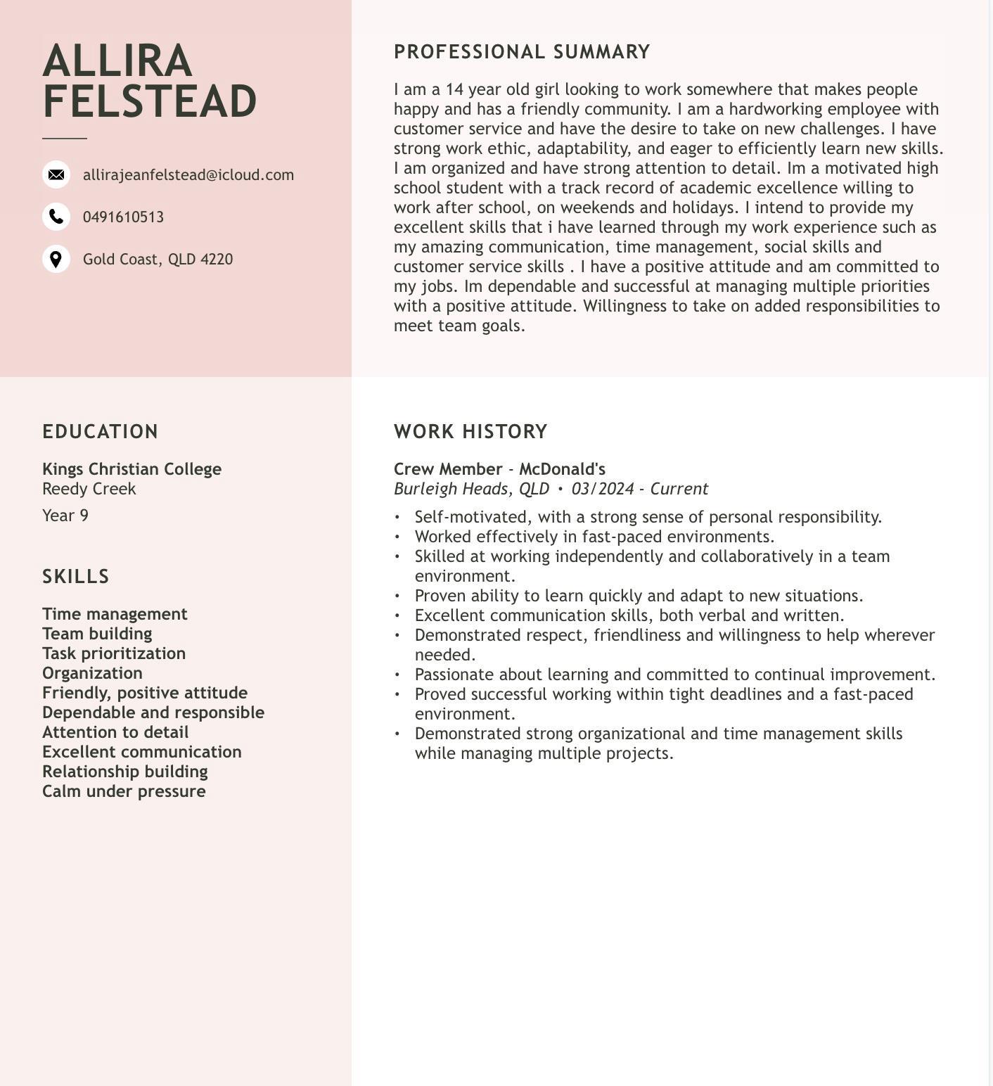 Allira Felstead